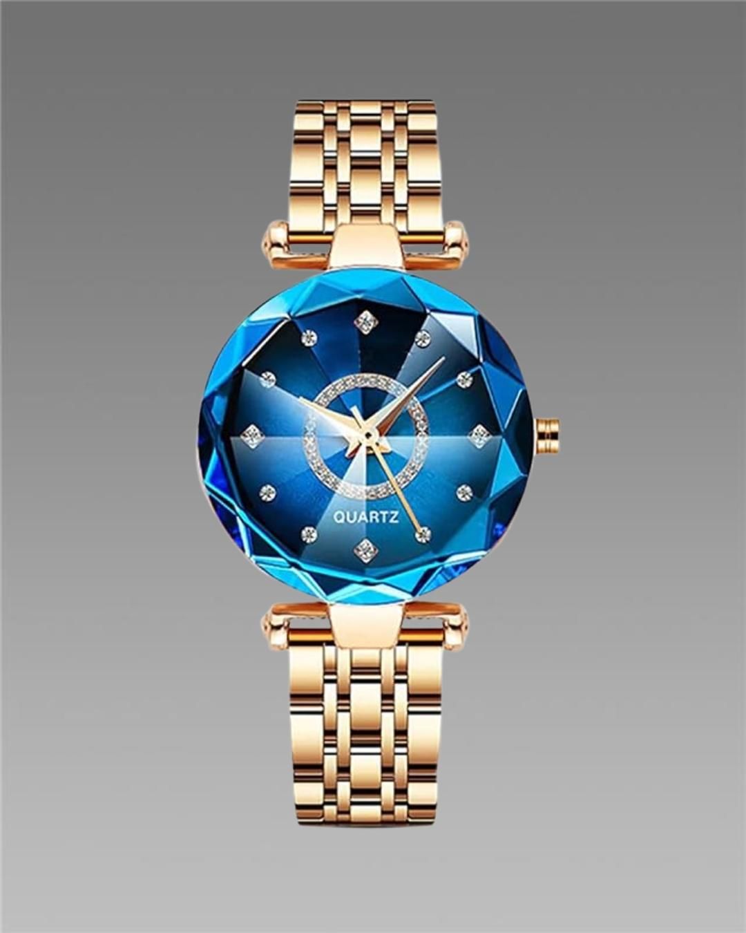 Women’s Chic Diamond-Cut Watch – Sparkle with Every Tick