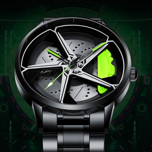 Babusar Red Rocket 488 - Spinning - 3D Wheel Watch