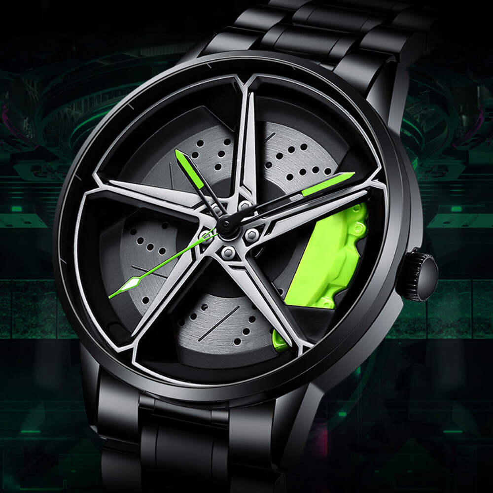 Babusar Red Rocket 488 - Spinning - 3D Wheel Watch