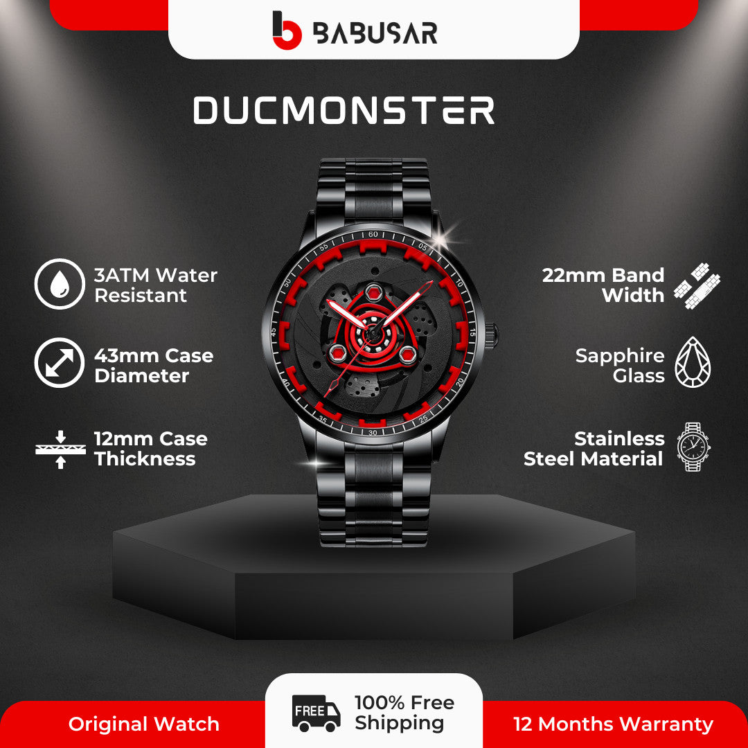 Babusar DucMonster - Spinning - Car Wheel Watch
