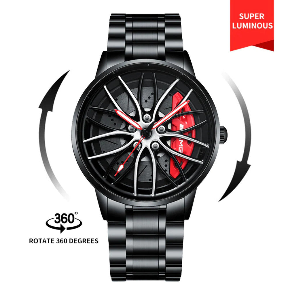 Babusar Merc AMG - Spinning - Car Rim Watch