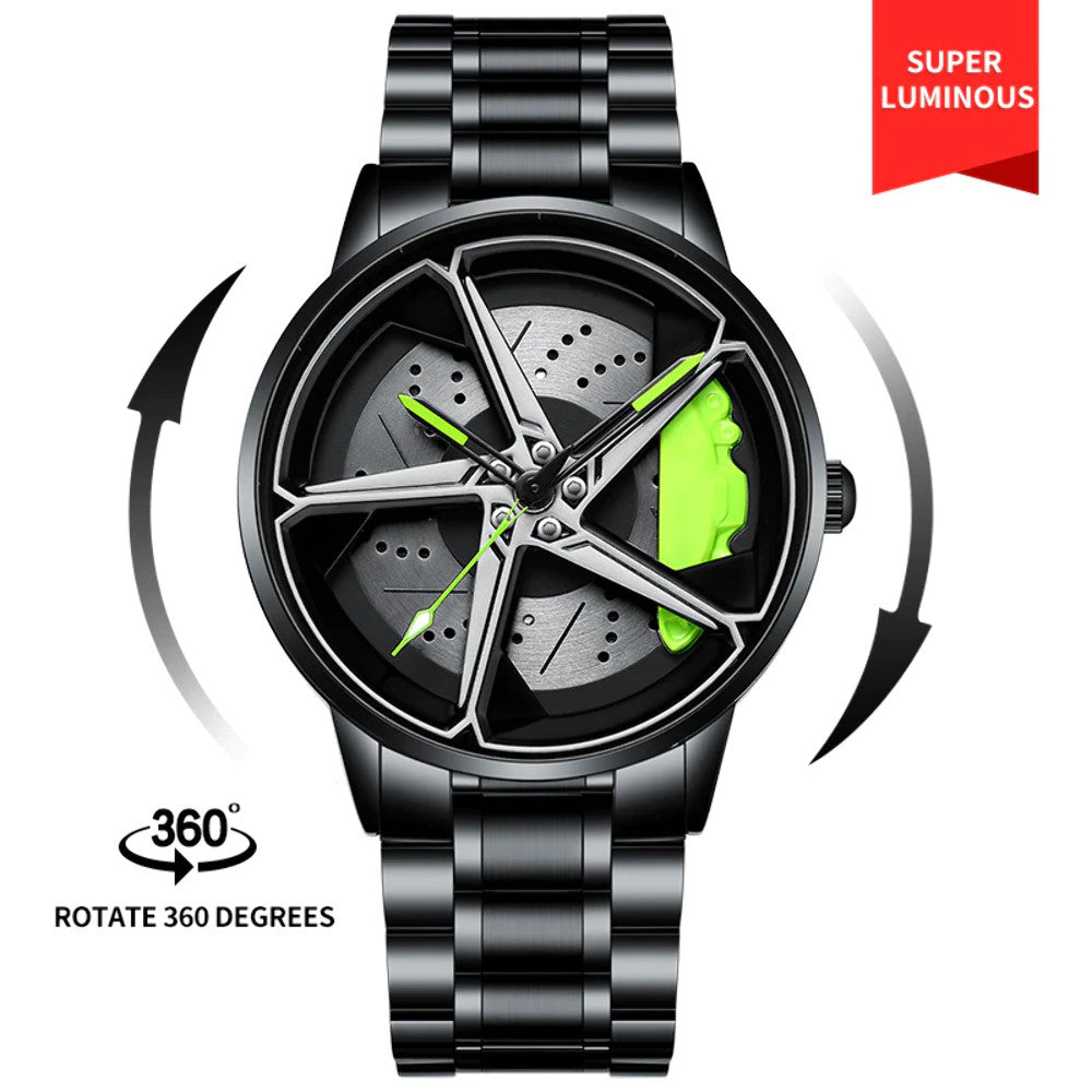 Babusar Red Rocket 488 - Spinning - 3D Wheel Watch